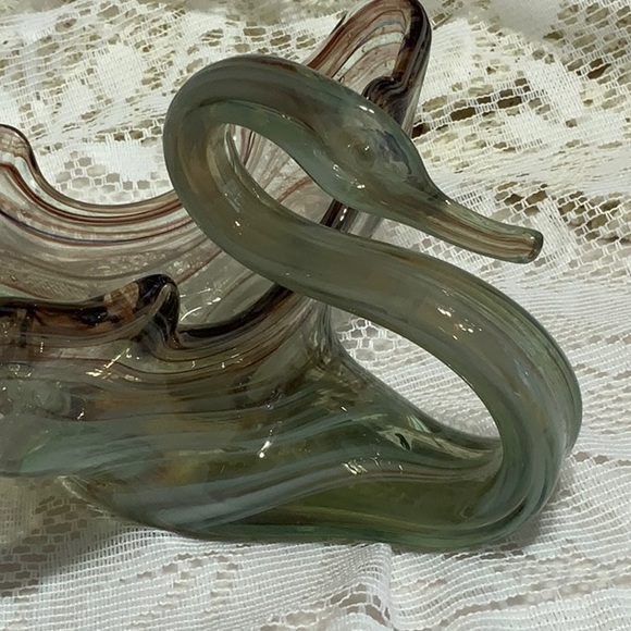 Glass Swan ~ Sooner Swag Art Glass - Picture 5 of 16